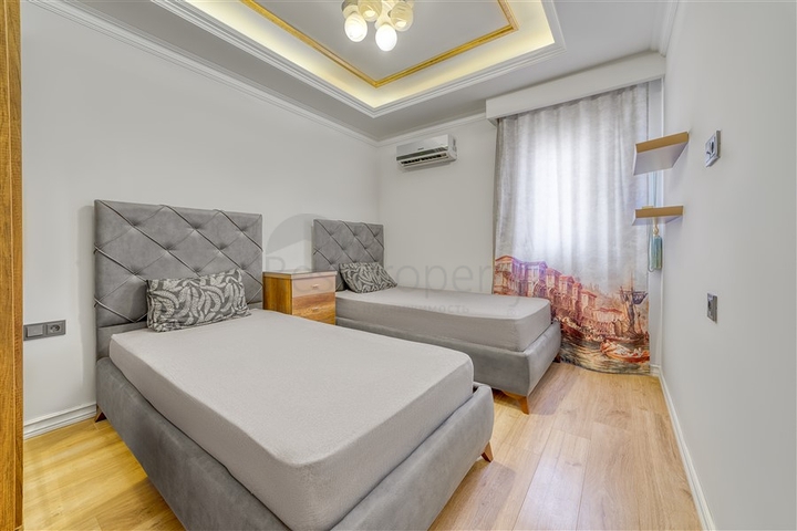 Просторная квартира с видом на море в одном из самых лучших комплексах Аланьи