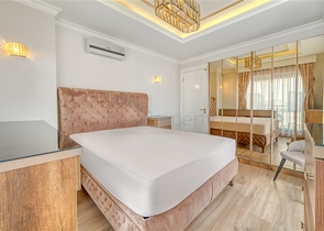 Просторная квартира с видом на море в одном из самых лучших комплексах Аланьи