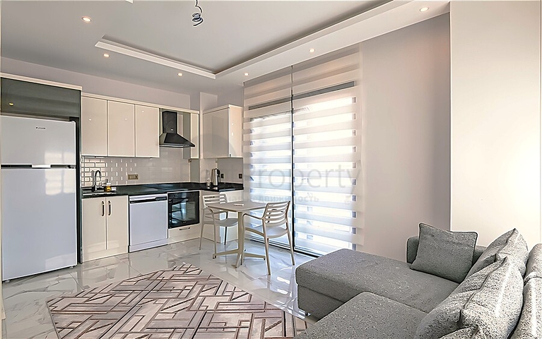 Современная квартира 1+1 в шаговой доступности от пляжа Клеопатры