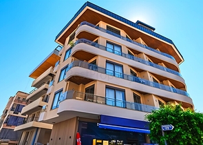 Современная квартира 1+1 рядом с пляжем в районе Оба