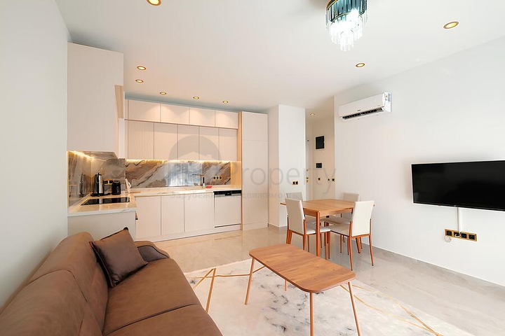 Современная меблированная квартира в 200 метрах от моря в Тосмуре