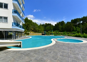 Уютная квартира 1+1 в современном жилом комплексе в Авсалларе