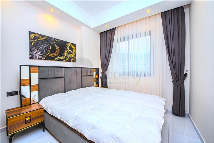 Современная квартира 1+1 в комплексе с богатой инфраструктурой в Махмутларе