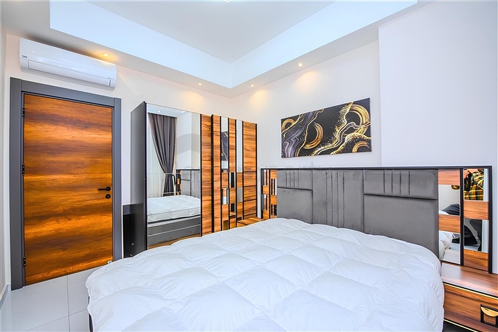 Современная квартира 1+1 в комплексе с богатой инфраструктурой в Махмутларе