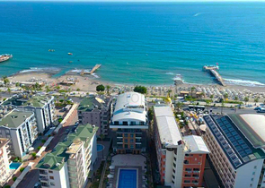 Квартира 2+1 с прямой близостью к морю в районе Оба