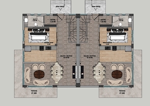 На продажу предлагаются Виллы планировки 4+1 в районе Дошемеалты - Анталия 
