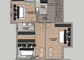 На продажу предлагаются Виллы планировки 4+1 в районе Дошемеалты - Анталия 