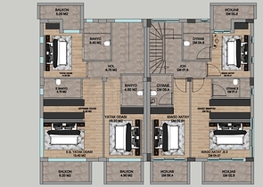 На продажу предлагаются Виллы планировки 4+1 в районе Дошемеалты - Анталия 