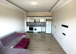 Современная квартира 1+1 с видом на море в Демирташе