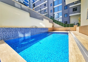 Уютная квартира 2+1 в современном комплексе в Махмутларе