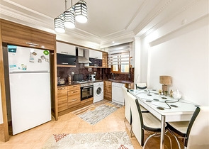 Квартира 1+1 в зеленом комплексе Махмутлара