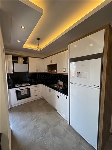 Современная квартира 1+1 в новом комплексе в Махмутларе всего 350 м от моря