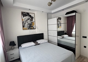 Современная квартира 1+1 в новом комплексе в Махмутларе всего 350 м от моря