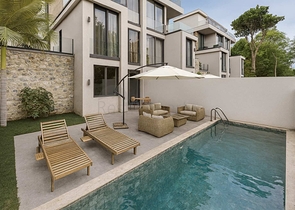 Вилла 2+1 в районе Фетхие  Вилла 2+1 в районе Фетхие