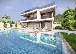 Вилла 5+1 в районе Фетхие