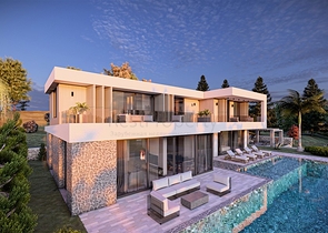 Вилла 4+1 в районе Фетхие