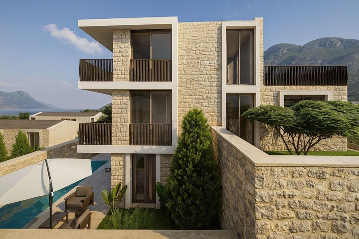 Уединённая вилла с личным бассейном в Калкане