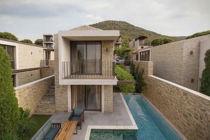 Уединённая вилла с личным бассейном в Калкане