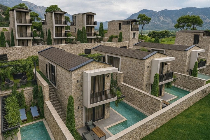 Уединённая вилла с личным бассейном в Калкане