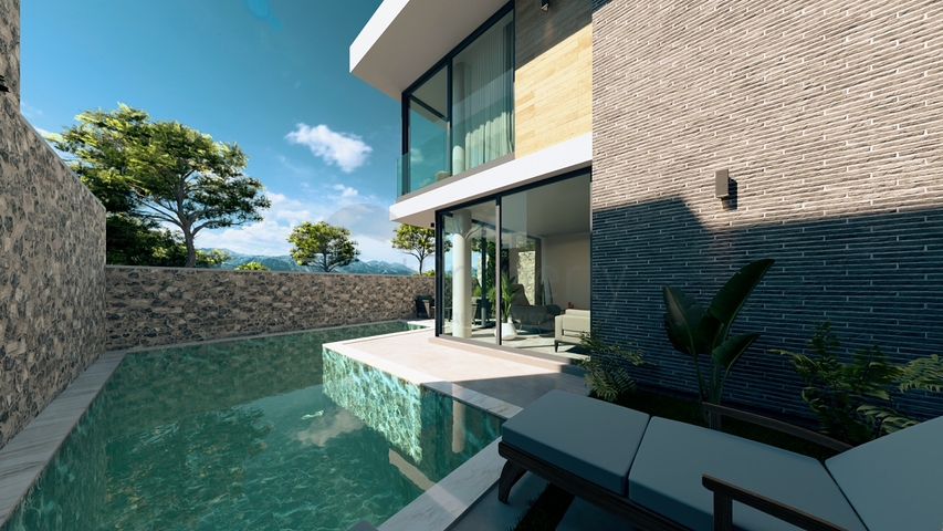 Уединённая вилла с личным бассейном в Калкане