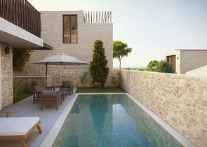 Уединённая вилла с личным бассейном в Калкане