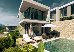 Уединённая вилла с личным бассейном в Калкане