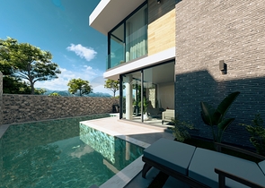 Уединённая вилла с личным бассейном в Калкане