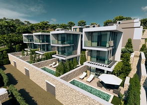 Уединённая вилла с личным бассейном в Калкане