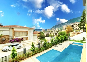 Современная квартира рядом с морем в Махмутларе