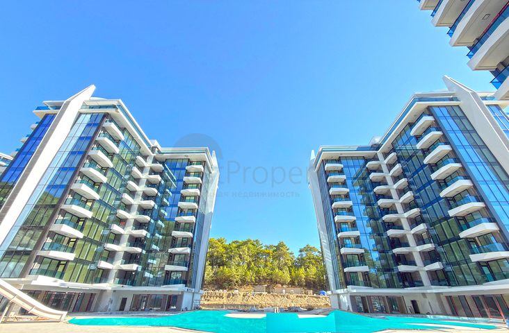 Современная квартира с панорамным видом на море в Авсалларе