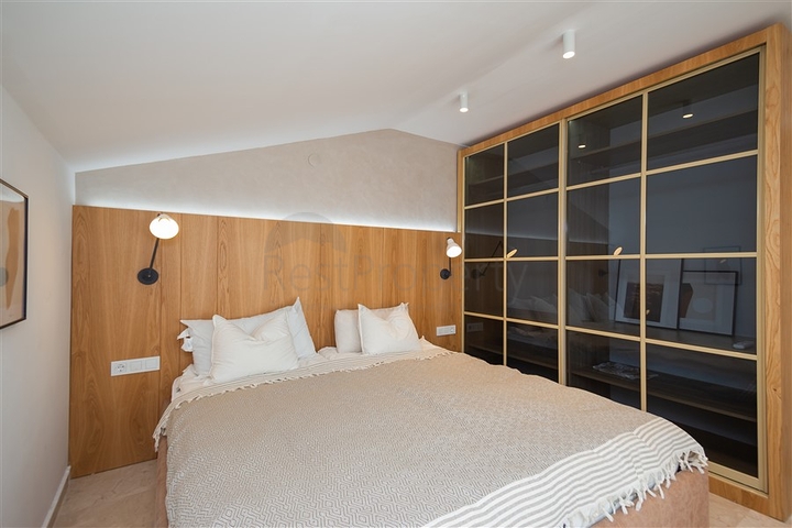 Пентхаус 3+1 с панорамным видом на море в Бекташ, Аланья