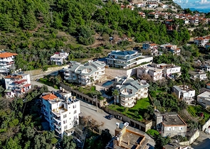 Пентхаус 3+1 с панорамным видом на море в Бекташ, Аланья