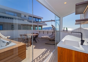 Пентхаус 3+1 с панорамным видом на море в Бекташ, Аланья