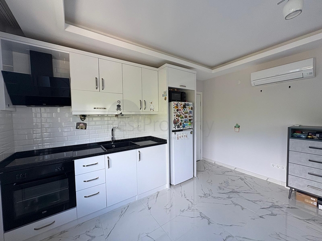 Квартира 2+1 с мебелью в зелёном районе Оба