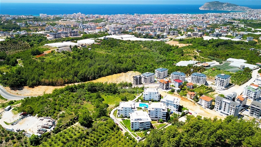 Квартира 2+1 с мебелью в зелёном районе Оба