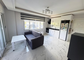 Квартира 2+1 с мебелью в зелёном районе Оба