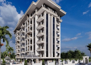 Квартира 1+1 в современном комплексе в Авсалларе