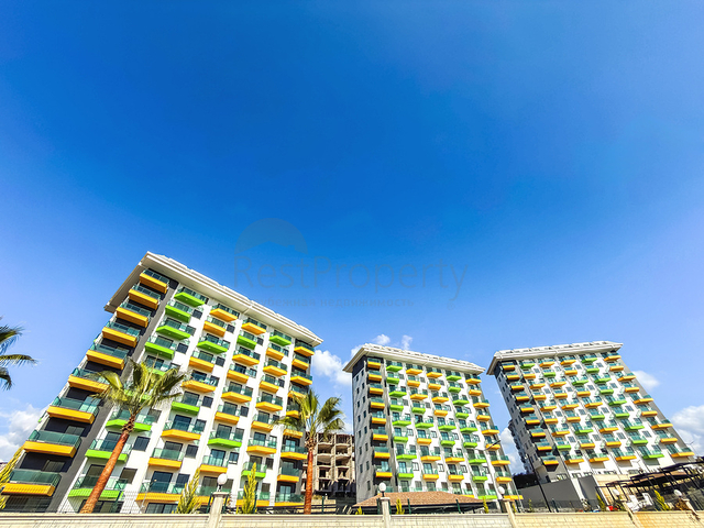 Светлая квартира 1+1 в комплексе с развитой инфраструктурой