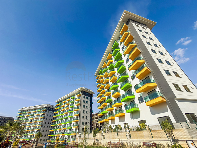 Светлая квартира 1+1 в комплексе с развитой инфраструктурой