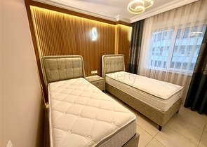 Просторная квартира 2+1 рядом с морем в тихом зеленом районе