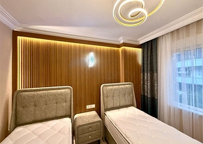 Просторная квартира 2+1 рядом с морем в тихом зеленом районе