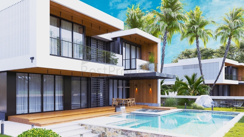 Двухэтажная вилла с видом на море в районе Бекташ