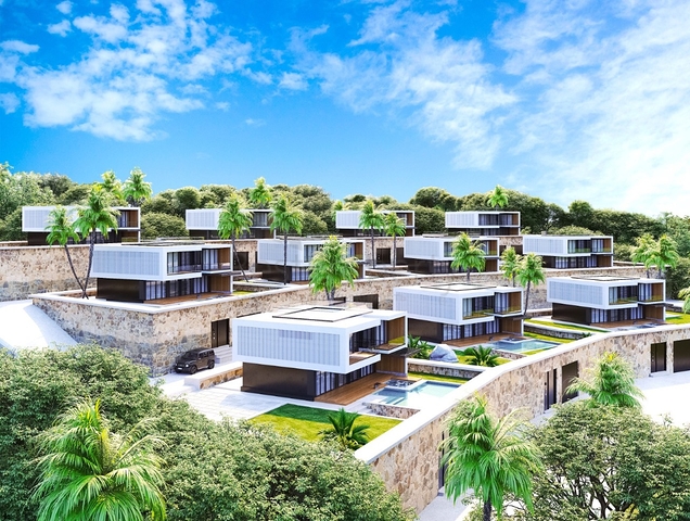 Двухэтажная вилла с видом на море в районе Бекташ