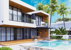 Двухэтажная вилла с видом на море в районе Бекташ