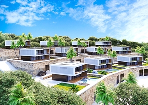 Двухэтажная вилла с видом на море в районе Бекташ