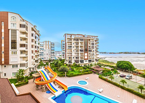 Квартира 1+1 рядом с морем в Авсалларе