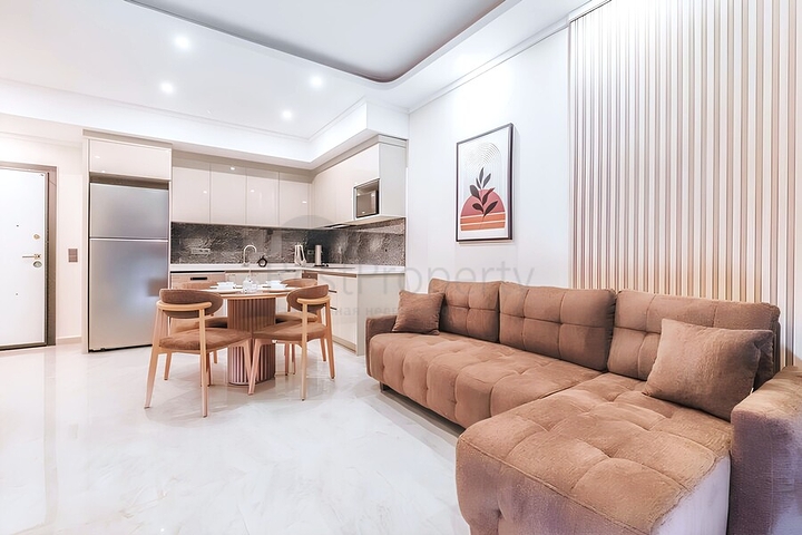 Аренда современной 1+1 квартиры в районе Оба