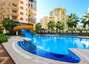 Просторная меблированная квартира 2+1 рядом с пляжем в районе Махмутлар