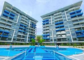 Квартира 1+1 в современном комплексе рядом с пляжем Клеопатра