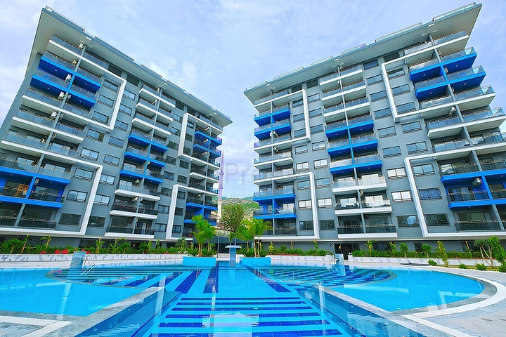 Квартира 2+1 в новом комплексе рядом с пляжем Клеопатра